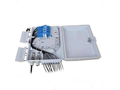 1*8 PLC Splitter Outdoor Fiber Optic Distribution Box 24 Core