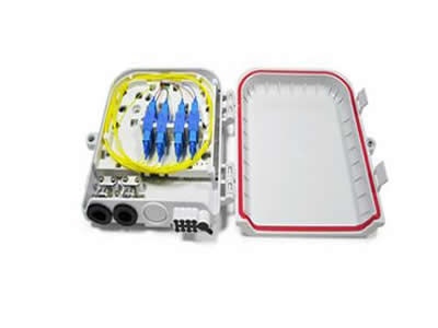 1*8 PLC Splitter Outdoor Fiber Optic Distribution Box 8 Core